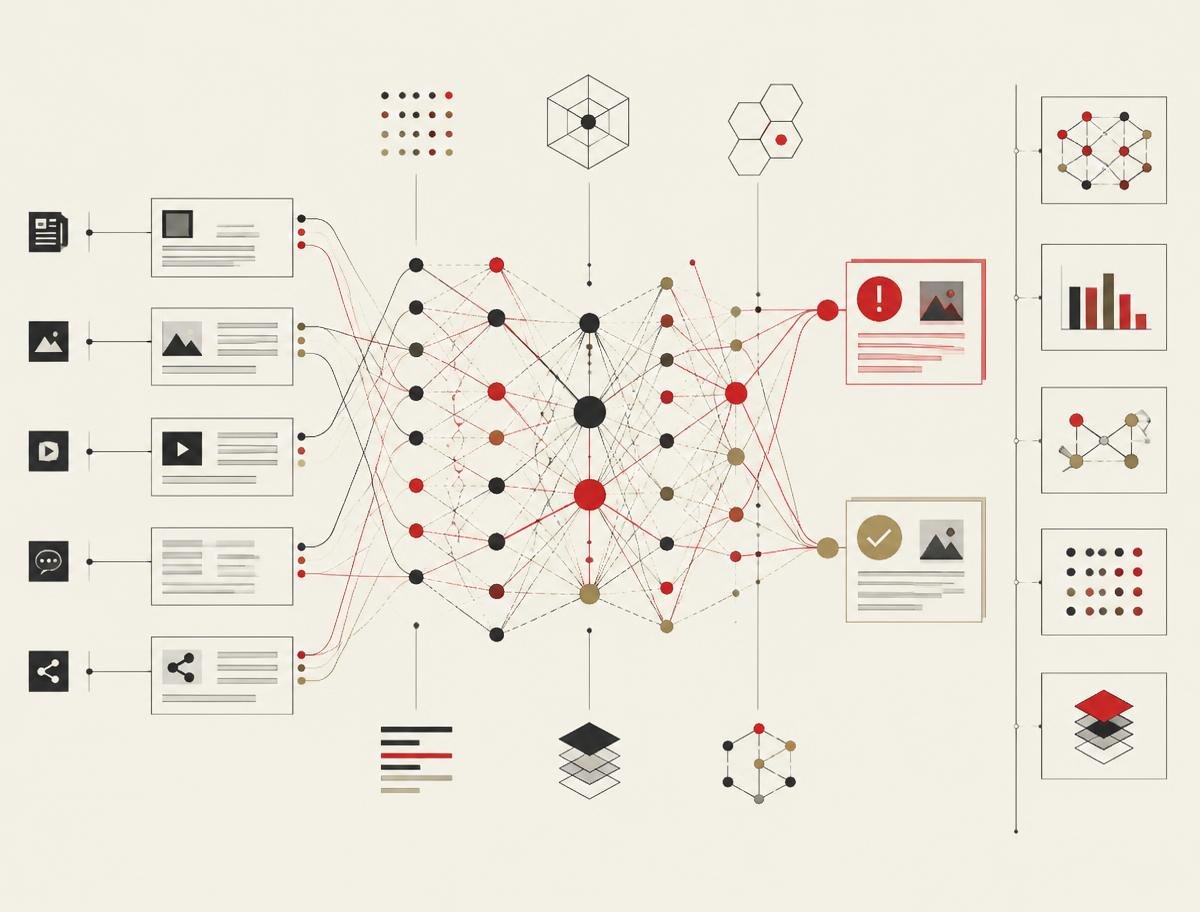 Disinformation detection system artwork